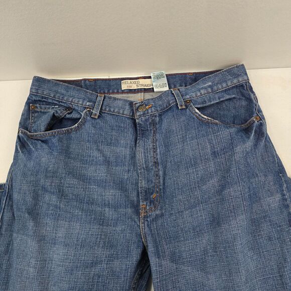 Levi's 559 Relaxed Straight Jeans Mens‎ 38x32 Blue Denim Made in Mexico 4566 - Picture 2 of 11